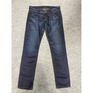 Hudson Collin Skinny Jeans Dark Wash Flap Pockets Womens Size 30